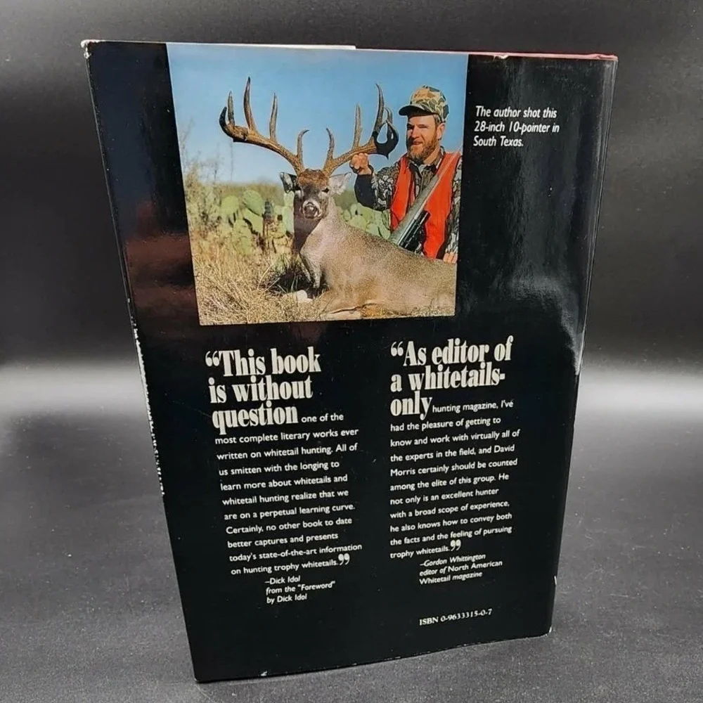 Hunting Trophy Whitetails Hardcover Book New Old Stock David Morris 1993 Vintage